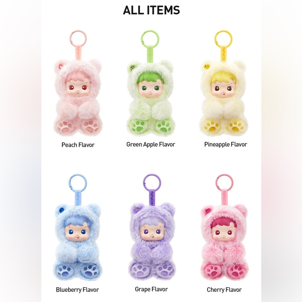 HACIPUPU Gummy Bears Pop Mart Plush Pendant